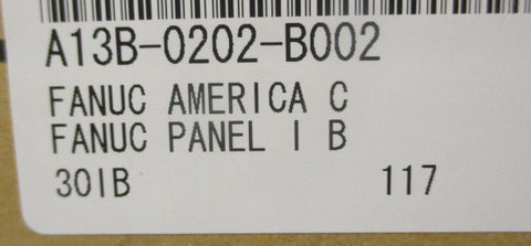 Fanuc A13B-0202-B002 HMI Operator Interface Control Panel i Basic Unit