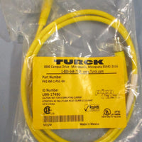(Lot of 2) Turck PKG 4M1PSG 4M Electrical Cable U9917490 125V 2A 4Pin Conn.