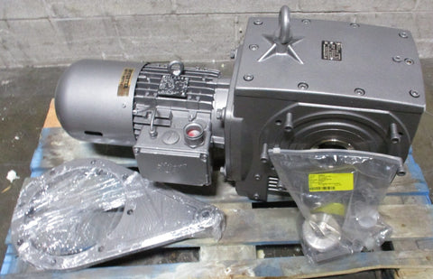 Nord SK 42125AZBD-100LP/4 CUS Helical-Worm Gearmotor 337.46:1 3HP 2-3/4" Bore