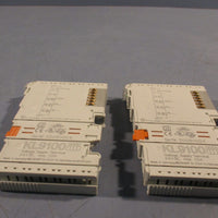 Lot of 2 Beckhoff Potential Voltage Supply Terminal Module 24 V DC 10A KL9100