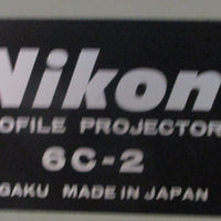 Nikon 6C-2 Optical Comparator Profile Projector w/ 2 Boeckeler 3486-1 Microcode