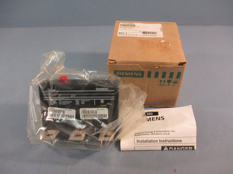 Siemens FD63T250 circuit breaker 250amp trip unit 3 Pole 600V