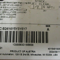 Allen Bradley 855EC-B24Y4Y5Y3Y6Y7 Ser A Tower Light Stack Assembly 24V