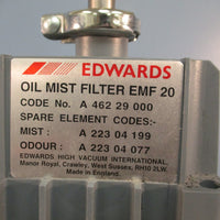 EDWARDS E1M18 CODE #A34324904 SINGLE STAGE OIL SEALED ROTARY VANE VACUUM PUMP