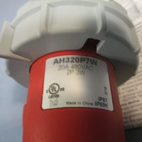 Eaton/Arrow Hart Plug Pin &Sleeve 20A 480V 2P 3W WT RD AH320P7W