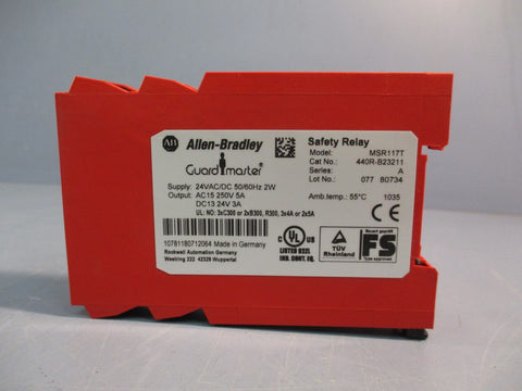 Allen Bradley 440RB23211 Guardmaster MSR117T Safety Relay Series A