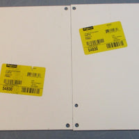 Hoffman A10P10 White Steel Panel 87/8" W x 83/4" L x 3/32" THK (Lot of 2) 5483