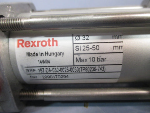 Rexroth Guide Rail Cylinder 167DA03200250050(TP90239743) 2990170294