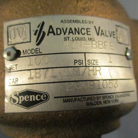 Spence Advance Valve 4ITBBFE Safety Relief Valve Size 1 Set 100 1871 LB/HR