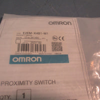 LOT OF (2) OMRON E2EM-X4B1-M1 PROXIMITY SENSOR 12 to 24VDC