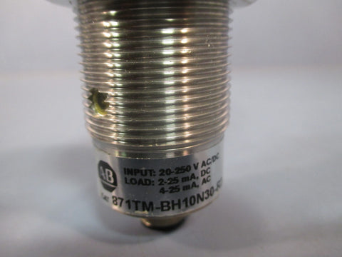 ALLEN-BRADLEY INDUCTIVE PROXIMITY SENSOR SERIES A 871TM-BH10N30-R3