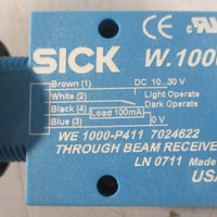 Sick WE1000P411 Through Beam Receiver 7024622 1030VDC 100mA W.1000
