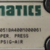 Numatics 12 Slot Valve Manifold Block 2391180 w/ 051BB400M000061 Solenoid Valve