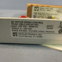 KB KBIC240 9464L DC MOTOR SPEED CONTROL  115 VAC 50/60Hz 1/1001 HP