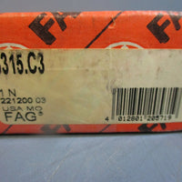 Fag 6315C3 Deep Groove Ball Bearing