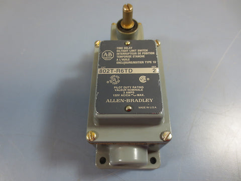 Allen Bradley 802TR6TD Time Delay Oiltight Limit Switch 120V Vac Series 2