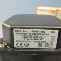 Rees 04945000 Rope Operated Sequence Switch IP65 N.O. / N.C. Maintained Outdoor