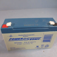 Lot of (11) Power Sonic Sealed Rechargeable Battery 6V 12Amp PS6100 F1