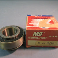 MB Manufacturing Ball Bearing Insert NYLAK MB2515/16 Lot of Seven 15/16 IN