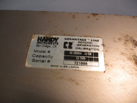 HARDY Advantage Line Model# HI SBH04 22.5K Capacity Advantage Load Sensor