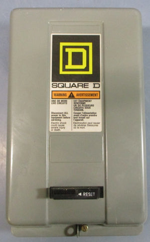 Square D 3007200767C Enclosure w/ 8536SBG2H20 Ser A Overload Relay 600VAC Max