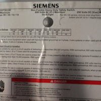 Siemens HNF362JH Heavy Duty Safety Switch Disconnect Switch 60A 600V 3-Pole