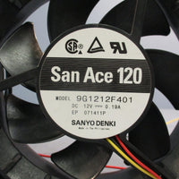 Lot of (2) Sanyo Denki San Ace 120 9G1212F401 DC Brushless Fan | 12V 0.19A