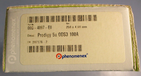 Phenomenex 00G-4097-E0 HPLC Column Prodigy 5u 0DS3 100A 250mm x 4.60mm