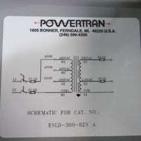 Powertran Auxiliary Power Source ESLD300 300 VA 1 Phase Used