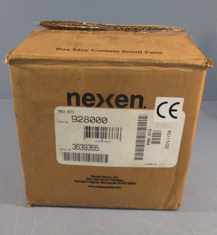NEXEN 928500 MBU-875 Open Style Flange Mount Air Engaged Friction Brake 1800RPM