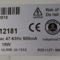 Carlo Gavazzi SPD12181 Switching Power Supply 100-240VAC Input 12VDC Output