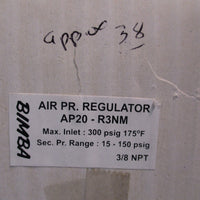 Bimba AP20R3NM AP20R3NM Air Pressure Regulator, Max 300 psig 3/8 NPT