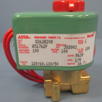 ASCO RedHat Solenoid Valve: 8262B208, 100 PSI, 120 Volts