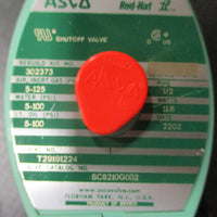 ASCO SC8210G002 Solenoid Valve w/ 24VDC Coil 2way Normally Closed ½" NPT