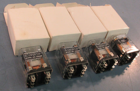 Dayton 5X838F Relay 120V 50/60Hz 12A 120VAC 10A 28VDC Lot of 4