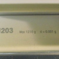 Mettler Toledo PR1203 Analytical Balance Scale 1210g Power Supply Not Included