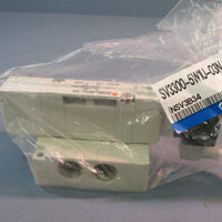 SMC Corporation SV33005W1U03N Solenoid Valve (NSV3B34) w/Subplate