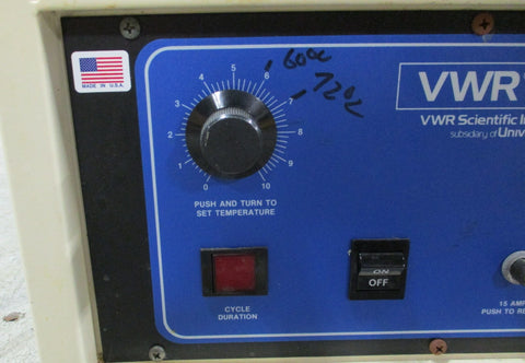 VWR Scientific 1290 Heated Bath Single Phase, 120 Volt 12 x 12 x 10" Deep
