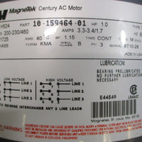 Magnetek 1015946401 Electric Motor H524 1HP 200230/460V 1725RPM 5/8" Shaft