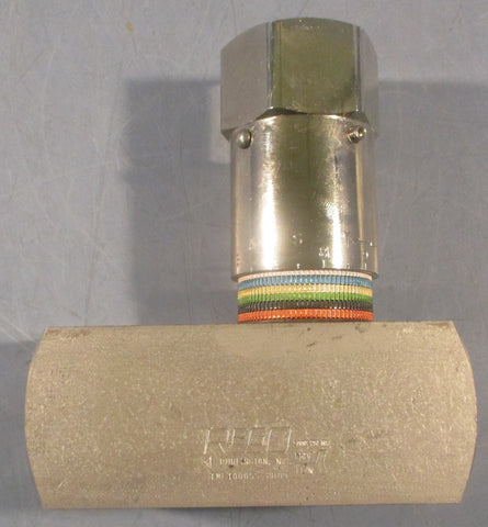 REGO TMF 1000SS2B09 Flow Control Valve 5000PSI Max TMF1000S 13/16" Bore