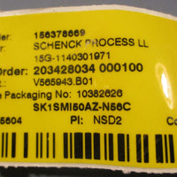 Nord SK 1SMI50AZN56C Gearbox w/ Schenck V565943.B01 Parts Kit 52mm 20mm Bore