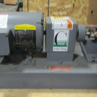 Coker PF150 Positive Displacement Pump w/ Baldor M3534 Motor 1/3HP 1725RPM