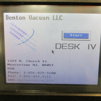 Denton Vacuum Desk IV Cold Sputter Etch Unit w/ Operating Manual