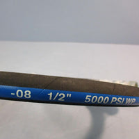 Kurt Tuff08 1/2" 5000 PSI WP MSHA IC8/22 1Q21 Hydraulic Hose 48" Long