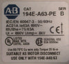 Allen Bradley 194E-A63-1753 Ser B Disconnect Switch 194E-A63-PE 690VAC 50/60Hz