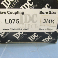 IDC L075 3/4" Jaw Coupling Lot of 5  New