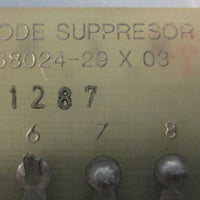 EML 68024-29 X 03 Diode Suppresor PCB Board 5-1/2" Length 2-7/8" Width Lot of 2