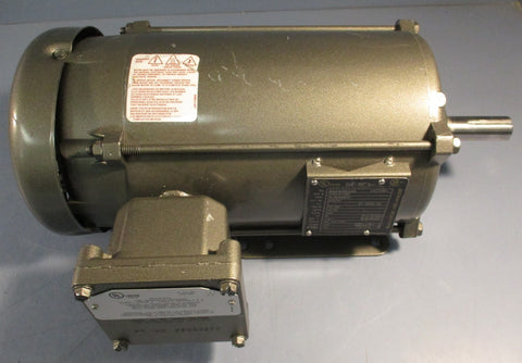 Baldor EM7075T Hazardous Location Motor 3HP 3450RPM 230/460V 7/8" Shaft Dia