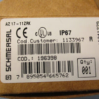 Schmersal AZ1711ZRK Safety Interlock Switch 250V 4kV IP67 31/4" Length