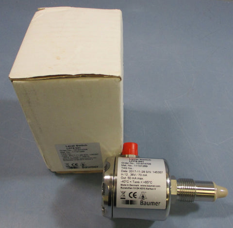 Baumer LFFS 041 Level Switch 11101289 1236V/70mA In, 50mA Max Out, 101974706